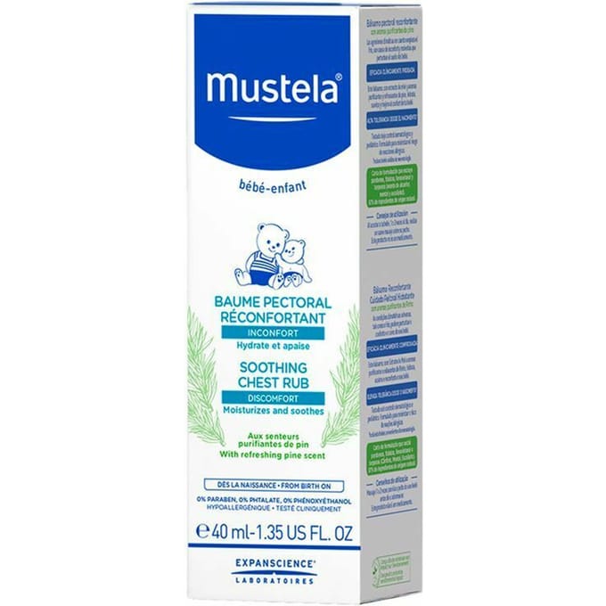 Mustela - Bébé Soothing Chest Rub Balm - Pine Essence Balm For A Peaceful Sleep