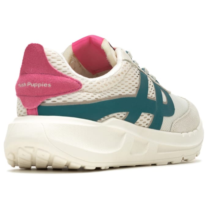 Hush Puppies Seventy8 Retro Runner Dames Sneakers Van Suède In Steenroze