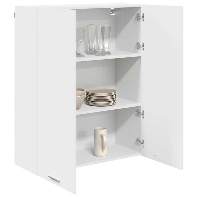 vidaXL - Hangkast - Wit - 80 - x - 31 - x - 100 - cm - Bewerkt - hout