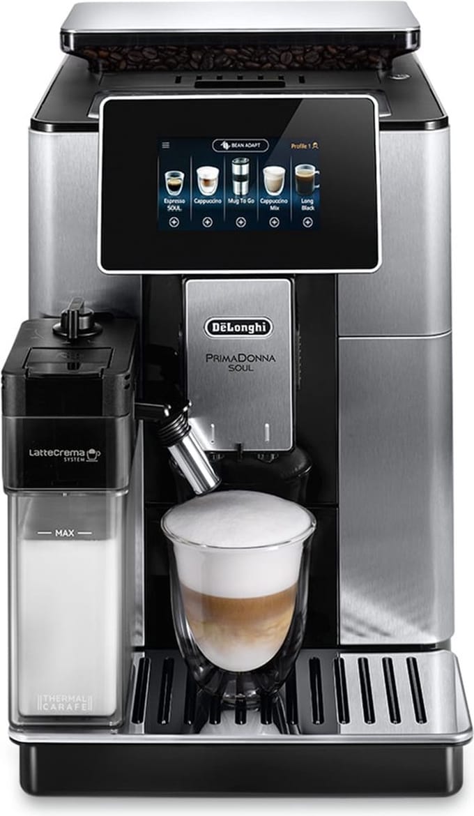 De'Longhi PrimaDonna soul - Espresso apparaat - 4.3"display APP - LatteCreama system