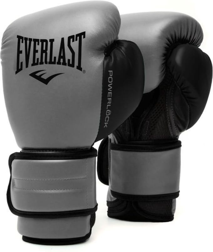 Everlast Powerlock 2r Training Glove, Charcoal 16-OZ