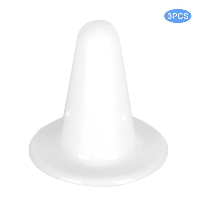 3 STuks Plastic Witte Koe Nep Harde Tepel Veilig Gezond Vee Melkmachine AccessoireWit