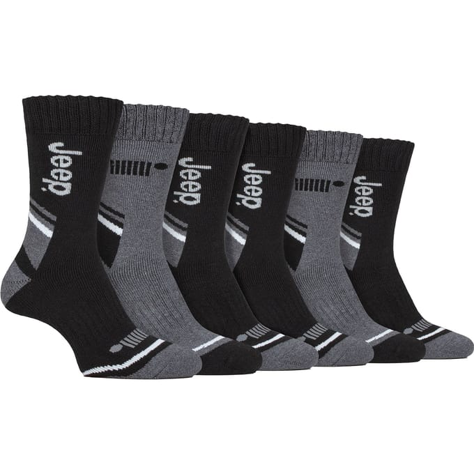 Heren 6-pack Wandelsokken | Polyester Buiten-sokken voor wandelen