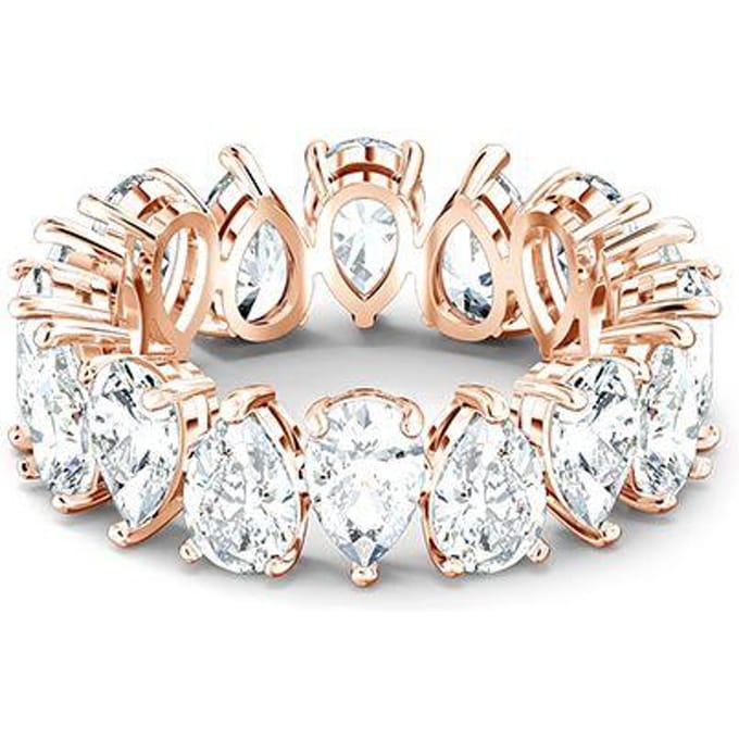 Swarovski Vittore Peer Ring Damesringen Roségoud 5585425 Box (Random Color),55 white