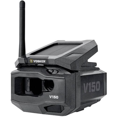 Vosker V150 LTE Wireless Outdoor Solar Wildcamera Timelapsevideo, 4G beeldoverdracht, GSM-module Zwart-grijs
