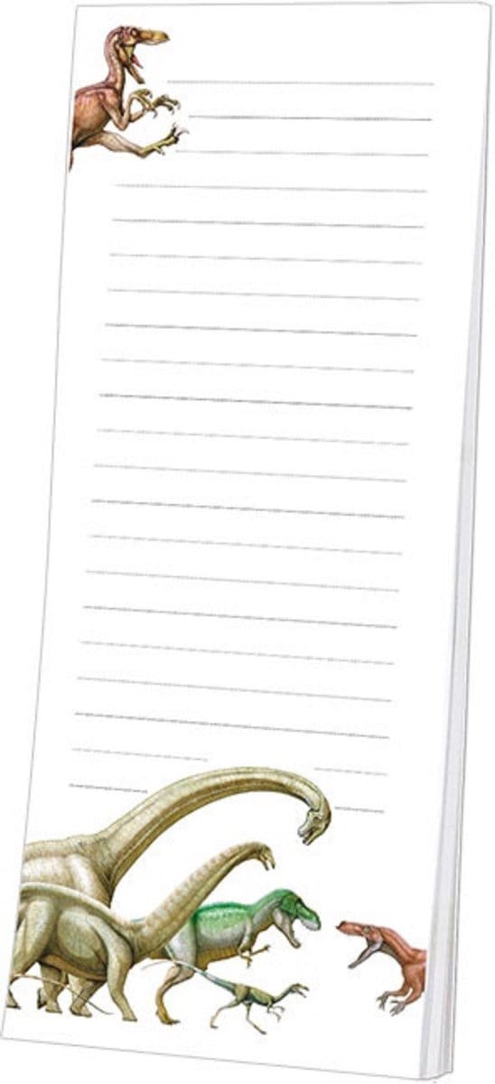 Notitieblok magneet Dinosaurus 10x24cm