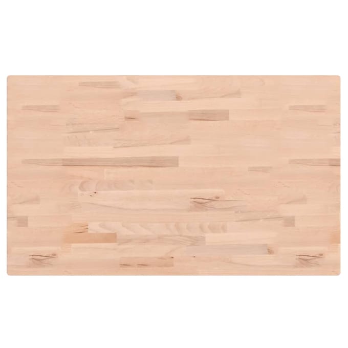 vidaXL - Wastafelblad - 100x60x1,5 - cm - massief - beukenhout