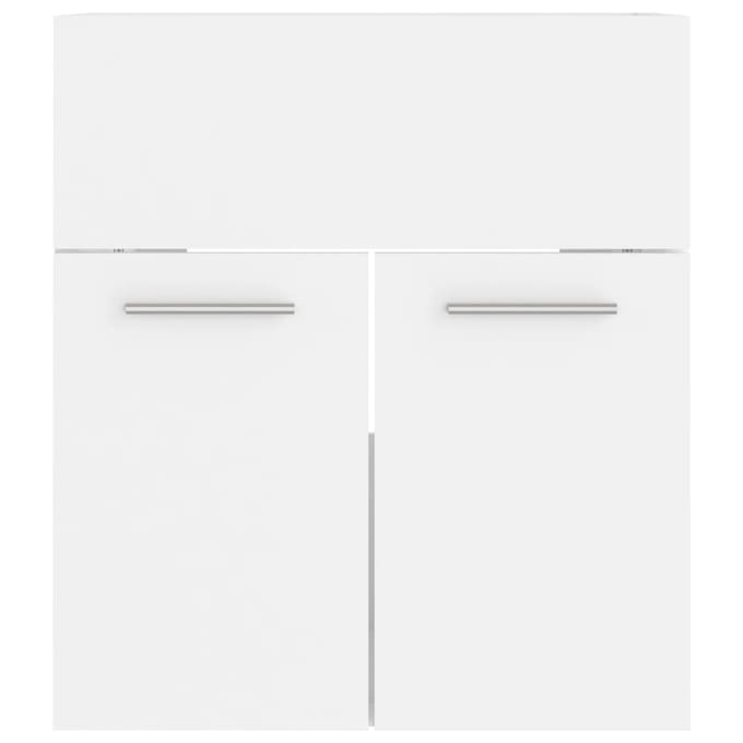 vidaXL - Wastafelkast - 41x38,5x46 - cm - bewerkt - hout - wit