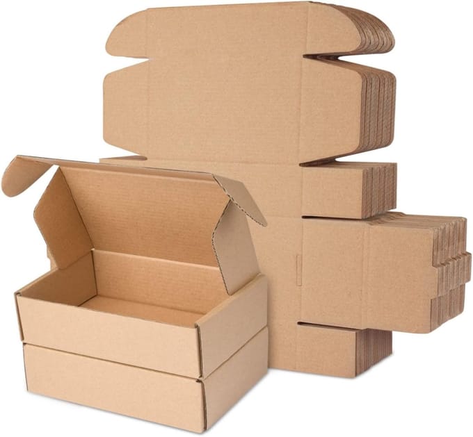 Solidchoice - Kartonnen Verzenddozen voor Kleine Pakketten (10 Stuks)