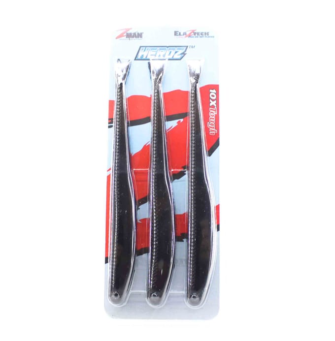 Zman Soft Lure HeroZ 10 Inch 3/Pack Zwart (9092) gray