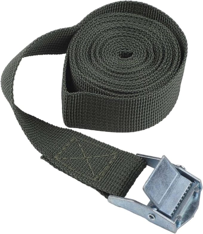 Spanband met Gesp - Lading Zekerder - Transport Zekeren - Snelle Ontgrendeling - 2 Meter - Groen