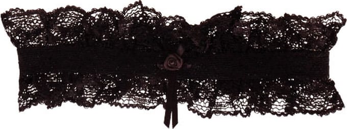 Kousenband zwart kant