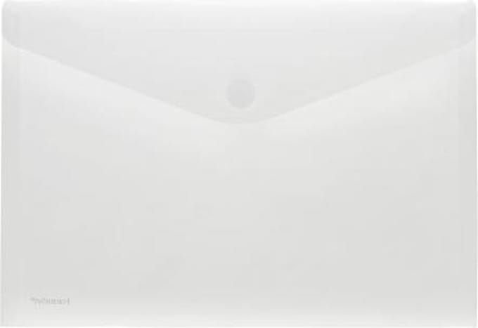 Enveloptas Foldersys A4 dwars PP transp generfd A4 Velcro Envelop Transparant