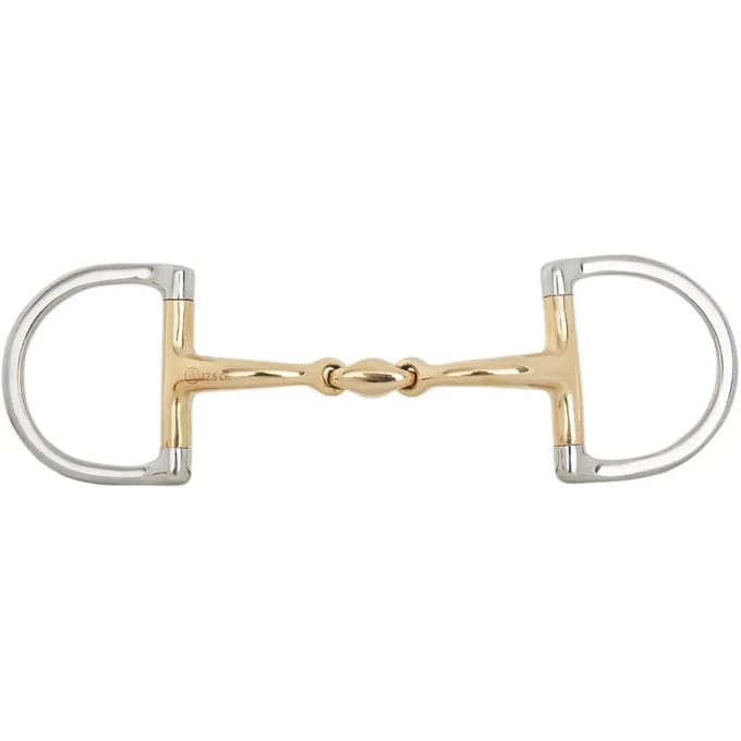 Verdun bit voor dubbel gebogen paard BR Equitation Soft Contact