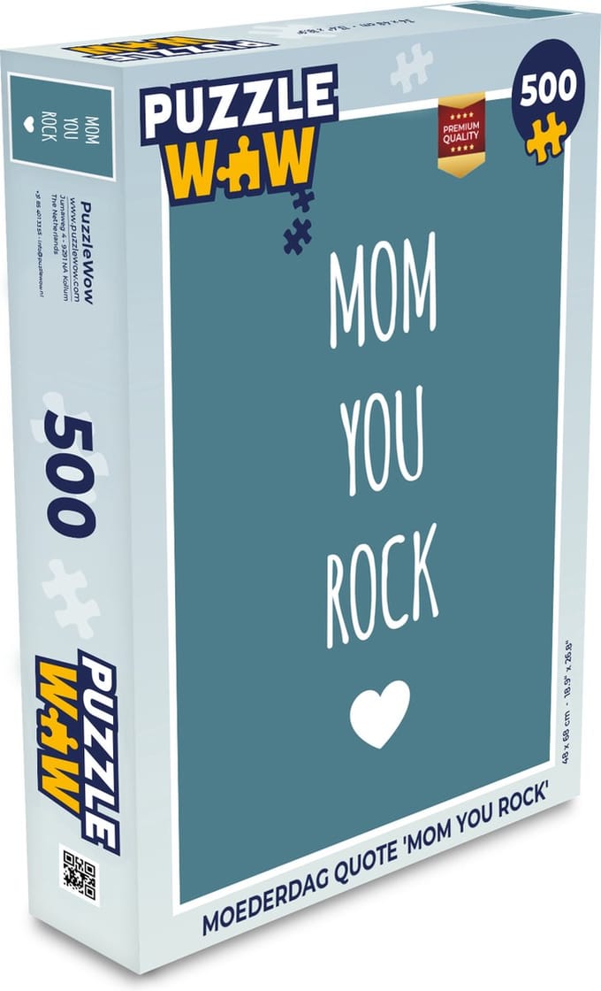 Puzzel Quotes - Mom you rock - Spreuken - Moeder - Legpuzzel - Puzzel 500 stukjes