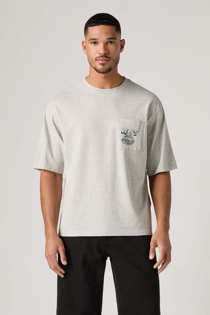 Levi's Half Sleeve Graphic Pocket Tee Größe: S | Bedruckte T-Shirts Outlet | Herren