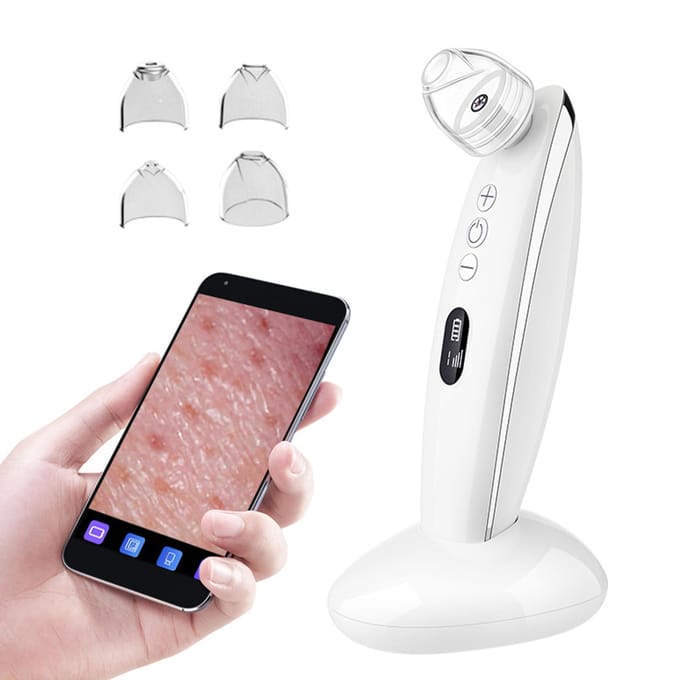 Elektrische mee-etermeter om mee-eters en acne te verwijderen 200W Pixel 6-snelheidsaanpassing Gezichtsdiep 0 wit