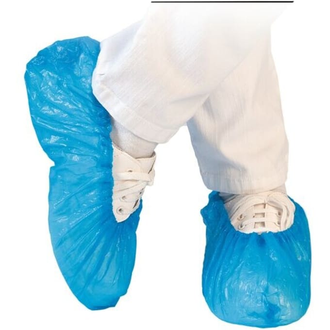 Hygostar overschoenen waterdicht - wegwerp per 100 stuks - 75 micron