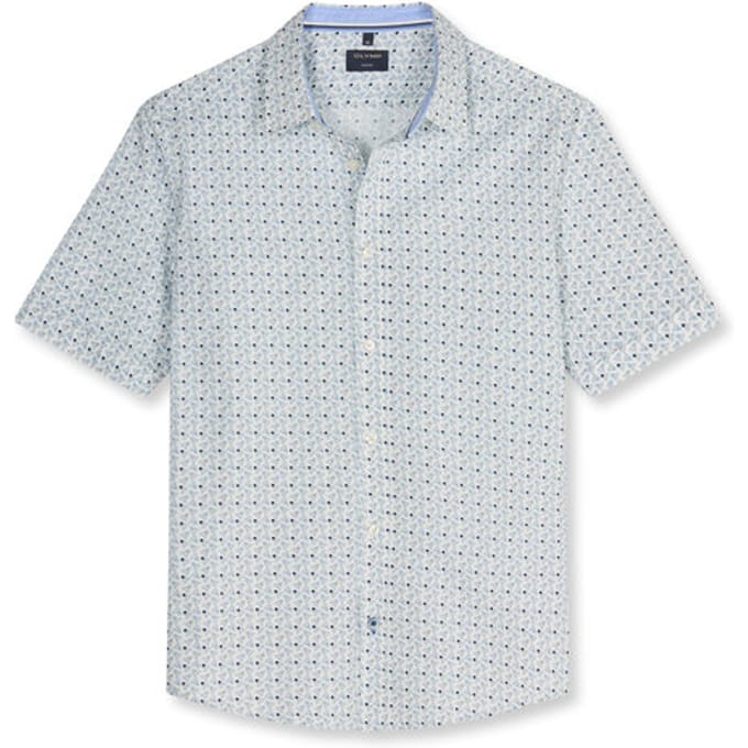 OLYMP Casual Overhemd, Regular Fit, Kent, Gebroken Wit