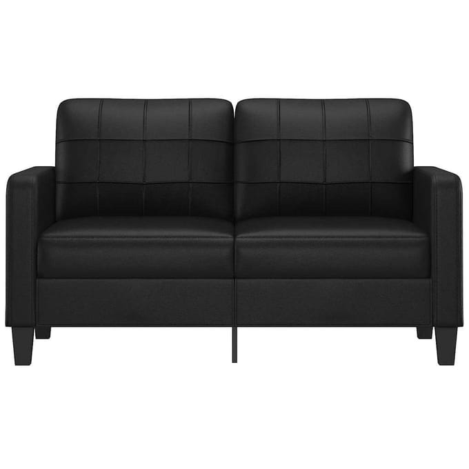 vidaXL - Tweezitsbank - 140 - cm - kunstleer - zwart