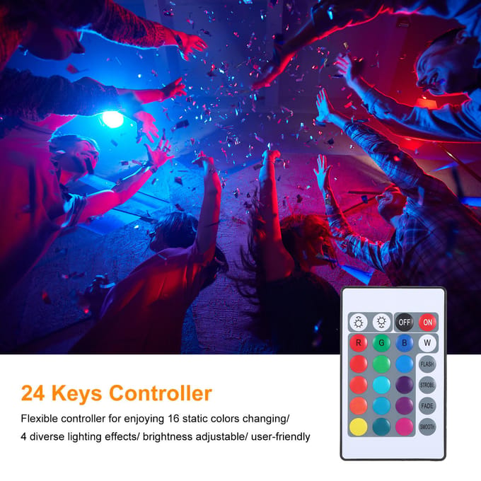 Een C85-265V 50W 64LEDs RGBCW LED's schijnwerper buitenlamp IP66 waterbestendig met controller/ 50W