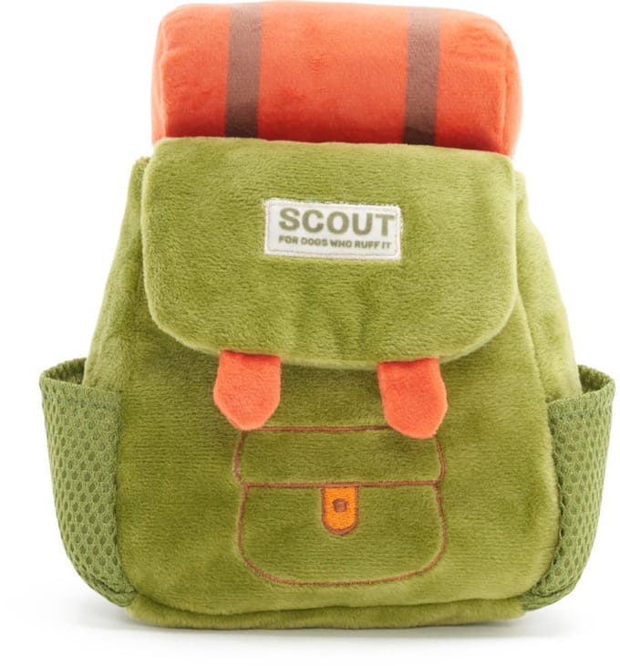 BARK - Rowdy Ruckus - Pluche - Snack Rugzak - Hide & Seek - Groen - 20X17X8 cm