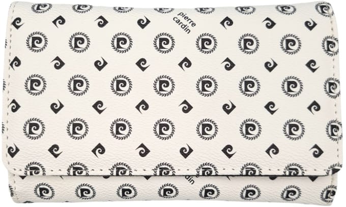 Pierre Cardin Portemonnee - Wit - Logo patroon