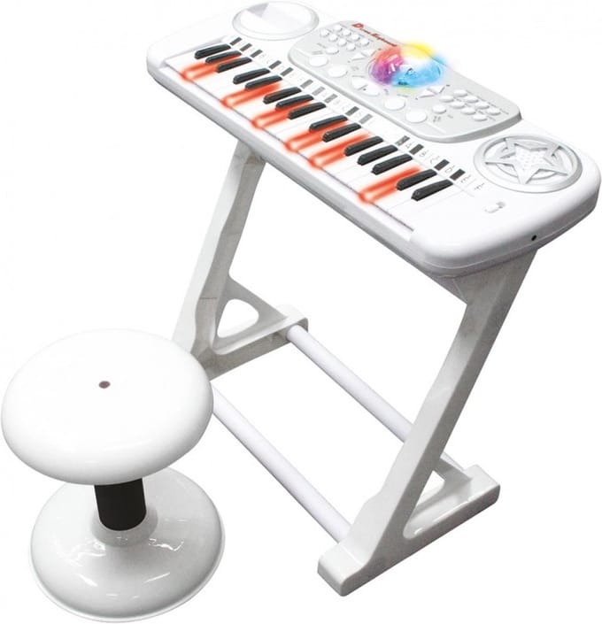 Tachan - Electronisch Keyboard - Met Stoeltje - 37 Toetsen - 8 Verschillende Instrumenten - Discobol