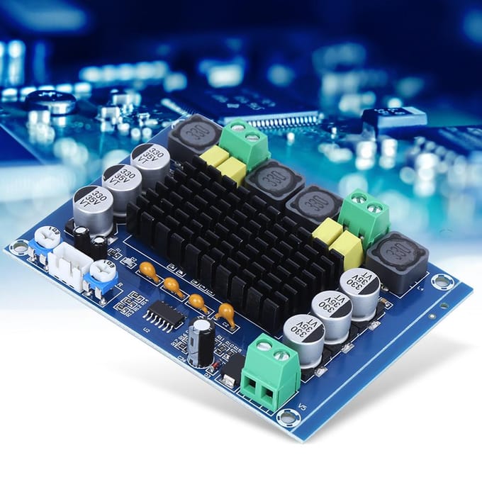 Versterkermodule 2 Kanaals Digitale Printplaat Hoge Vermogen Potentiometer Module XH M543