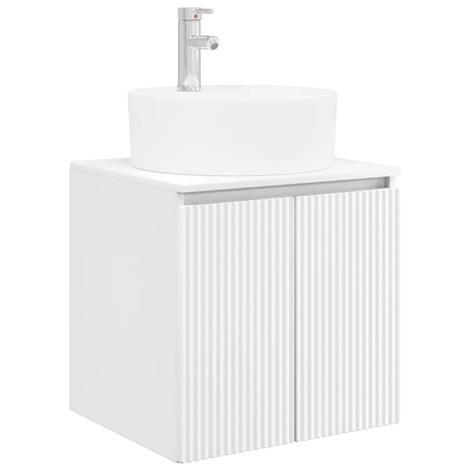 vidaXL - Wandgemonteerde - wastafel - van - een - meubel - Wit - 49,5 - x - 44,5 - x - 65 - cm