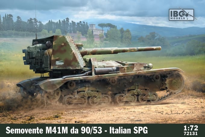 IBG Models Modelbouwpakket Auto - 72131 M41M Semovente da 90/53 - Italian self-propelled gun Plastic - 1:72 - Modelbouw