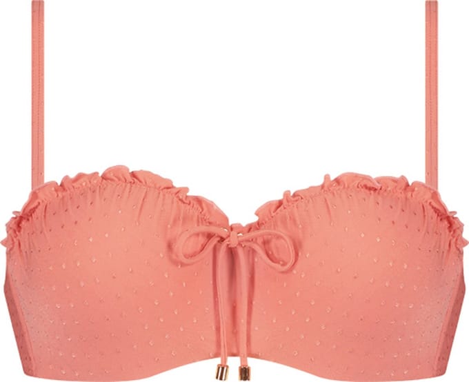 Warm Wishes bandeau bikinitop Roze maat 38B (75B)