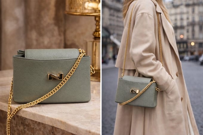 Nathan Baume Poppy N261-27-02 Mini Crossbody Tas Bamboo