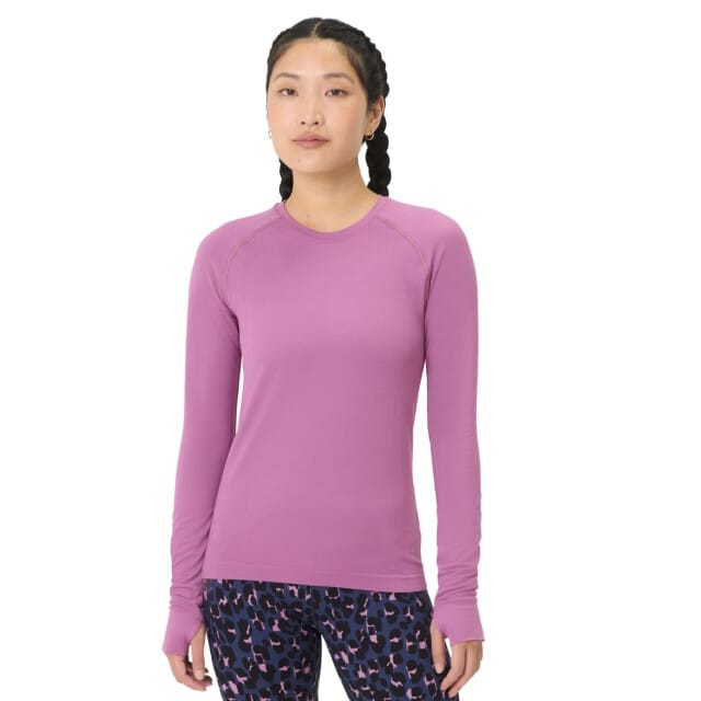 Sweaty Betty Athlete Seamless Long Sleeve Top PAARS - Maat M