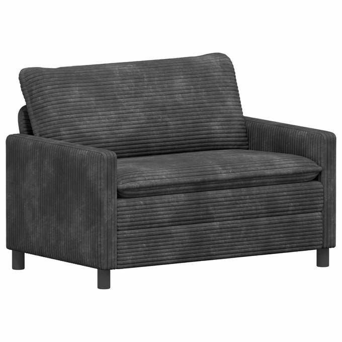 vidaXL - Bank - Donkergrijs - 126 - x - 81 - x - 87,5 - cm - Polyester