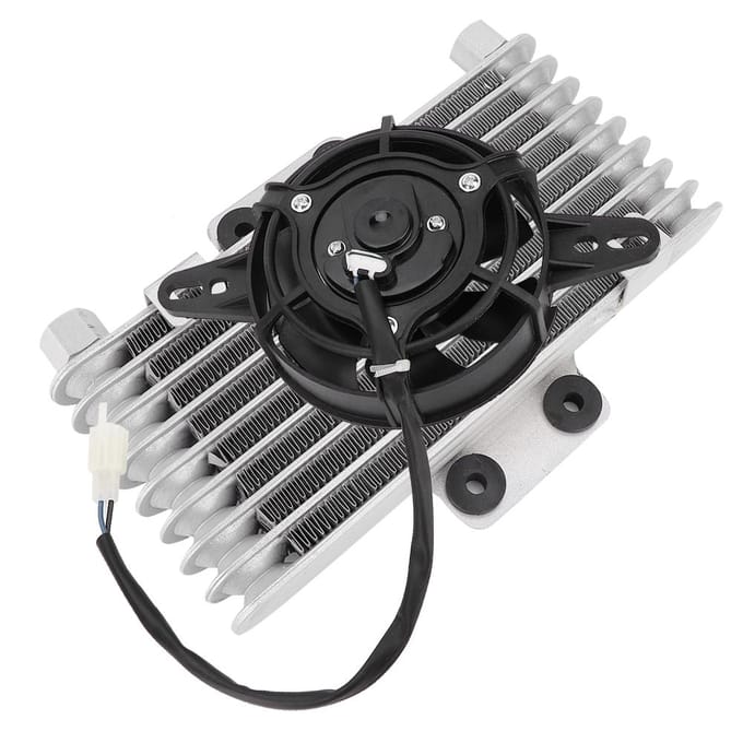 Universele Upgrade Aluminium Motorfiets Motorolie Koelventilator Waterkoeler Radiator