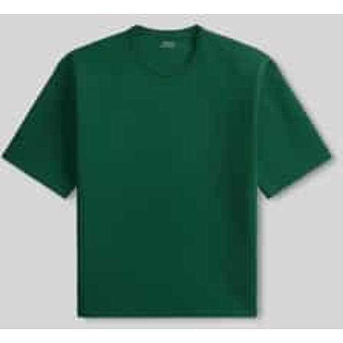 Loose fit T-shirt van katoenmix