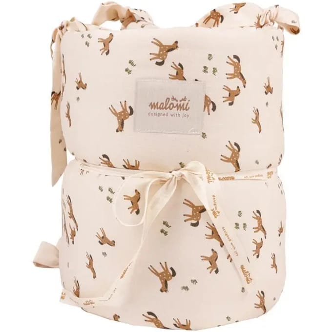 Dekbedovertrek, stootrand voor babybedje Malomi Kids 100% Bamboo