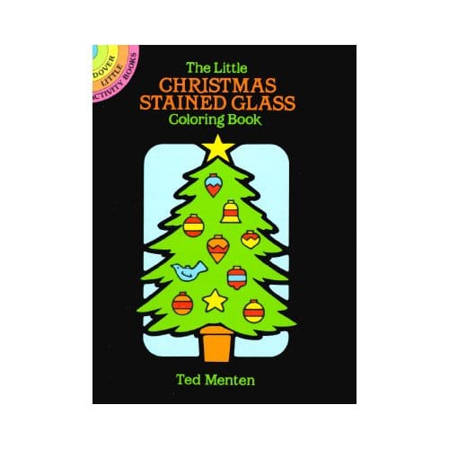 The Little Christmas Stained Glass Coloring Book - Ted Menten