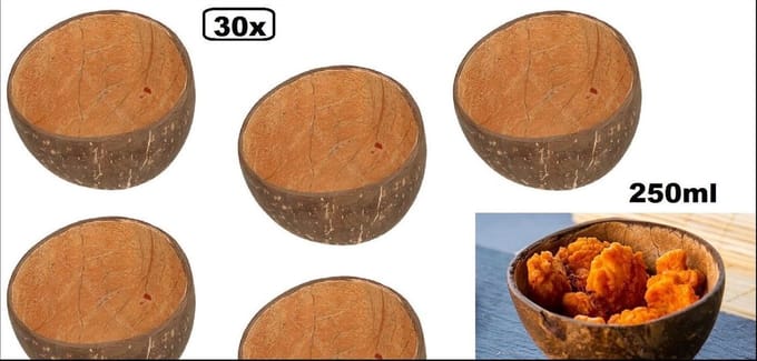 30x Kokosnoot kom 250ml