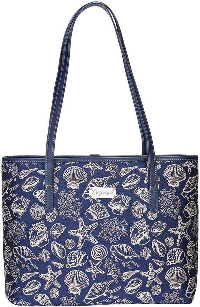 Signare - Schoudertas College - Gobelinstof - Sea Shell - Schelpen - Handtas