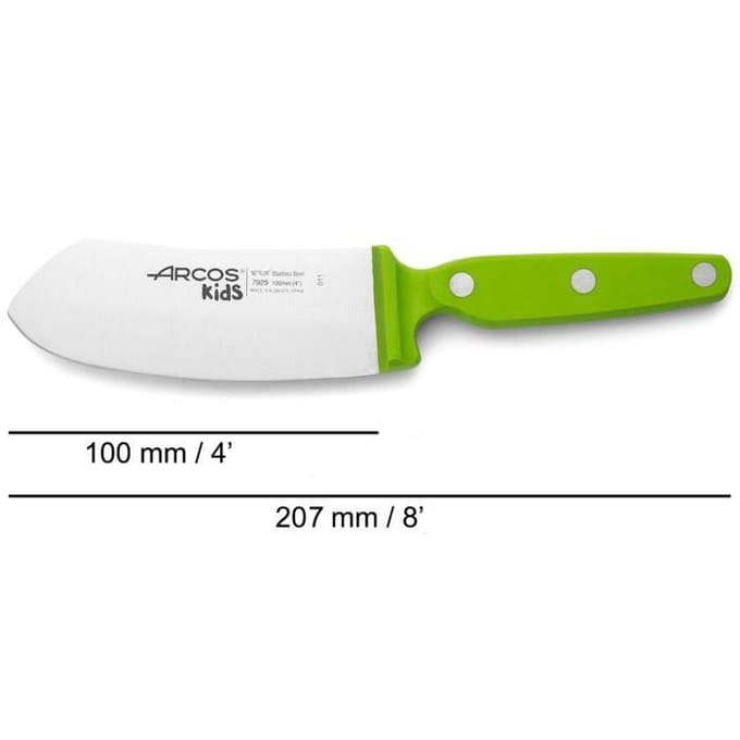 Couteau de cuisine enfants - ARCOS - ARCOS Kids - Lame 100 mm - Acier Inoxydable Nitrum® - Garde protectrice
