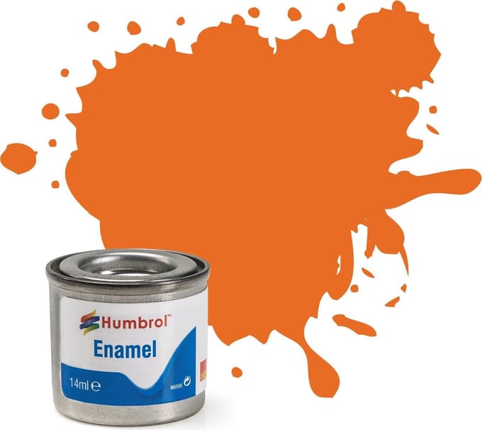 Humbrol Enamel Modellak - Nr. 018 Oranje - 14 ml