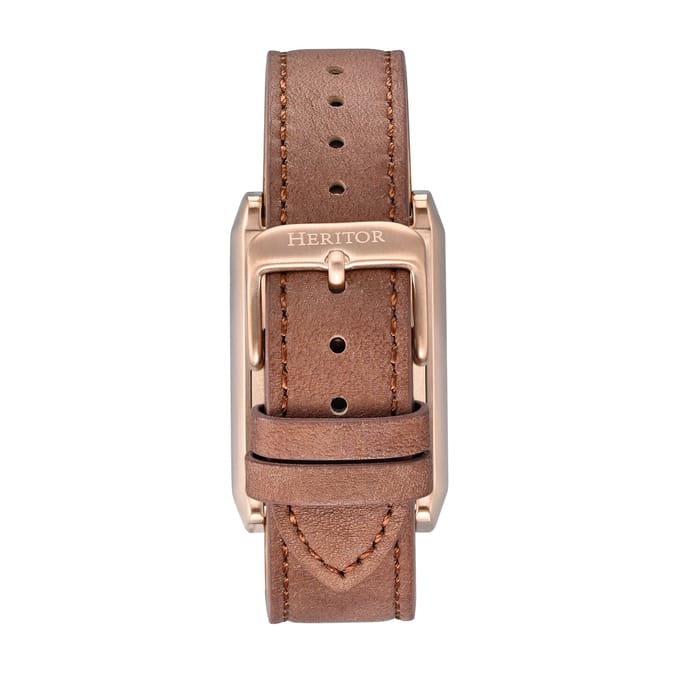Heritor Automatic Esteban Horloge met Leren Band