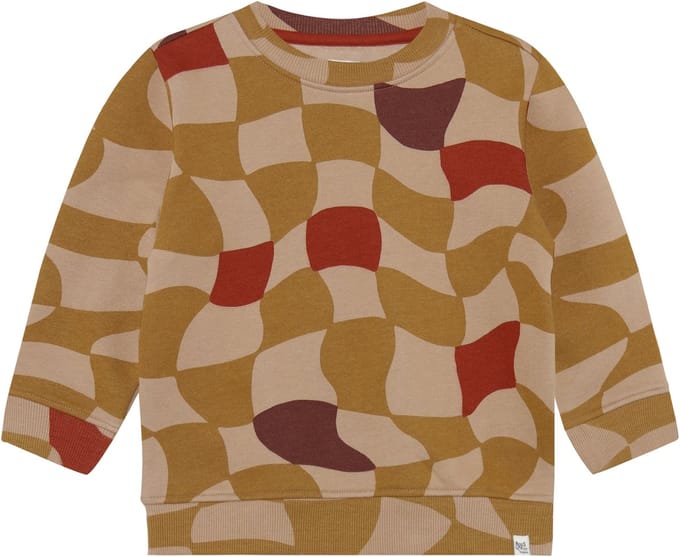Noppies Trui Remo - Check Pattern Light Brown - Maat 92