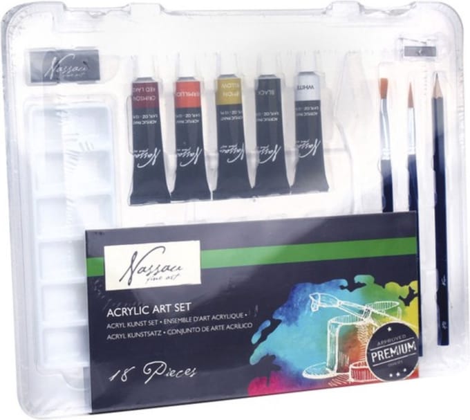 Nassau Acrylverf Art Startersset 18-delig