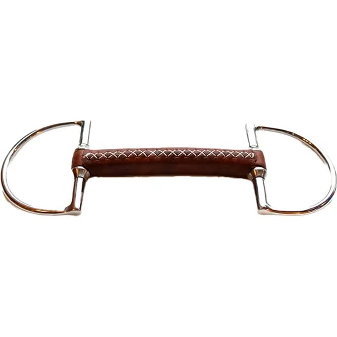 Rond leren bit voor paard Jump'In US