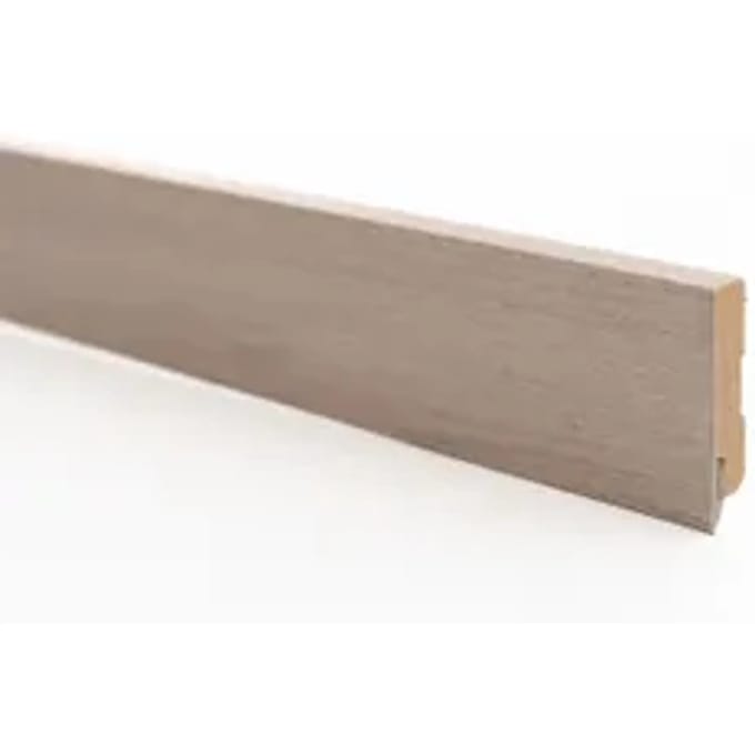 Decomode Muurplint Aqua Large Malta - Mdf - Folie - 240cm - 12x60mm