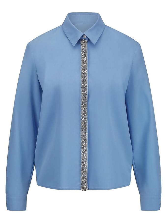 Blouse lange mouwen Van St. Emile blauw
