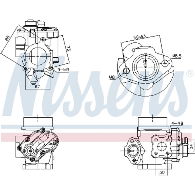 EGR-klep NISSENS 98349